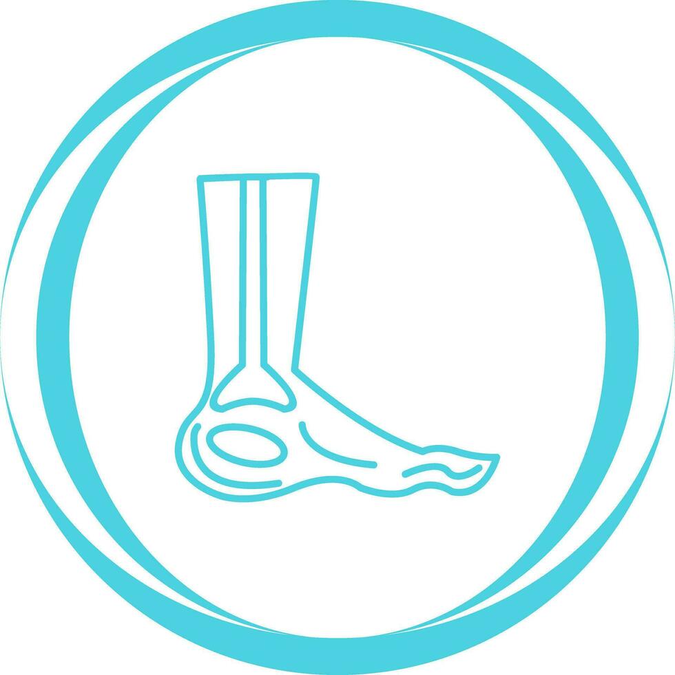 Foot X ray Vector Icon