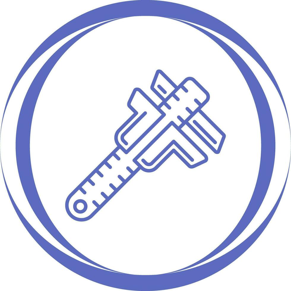 Vernier Caliper Vector Icon