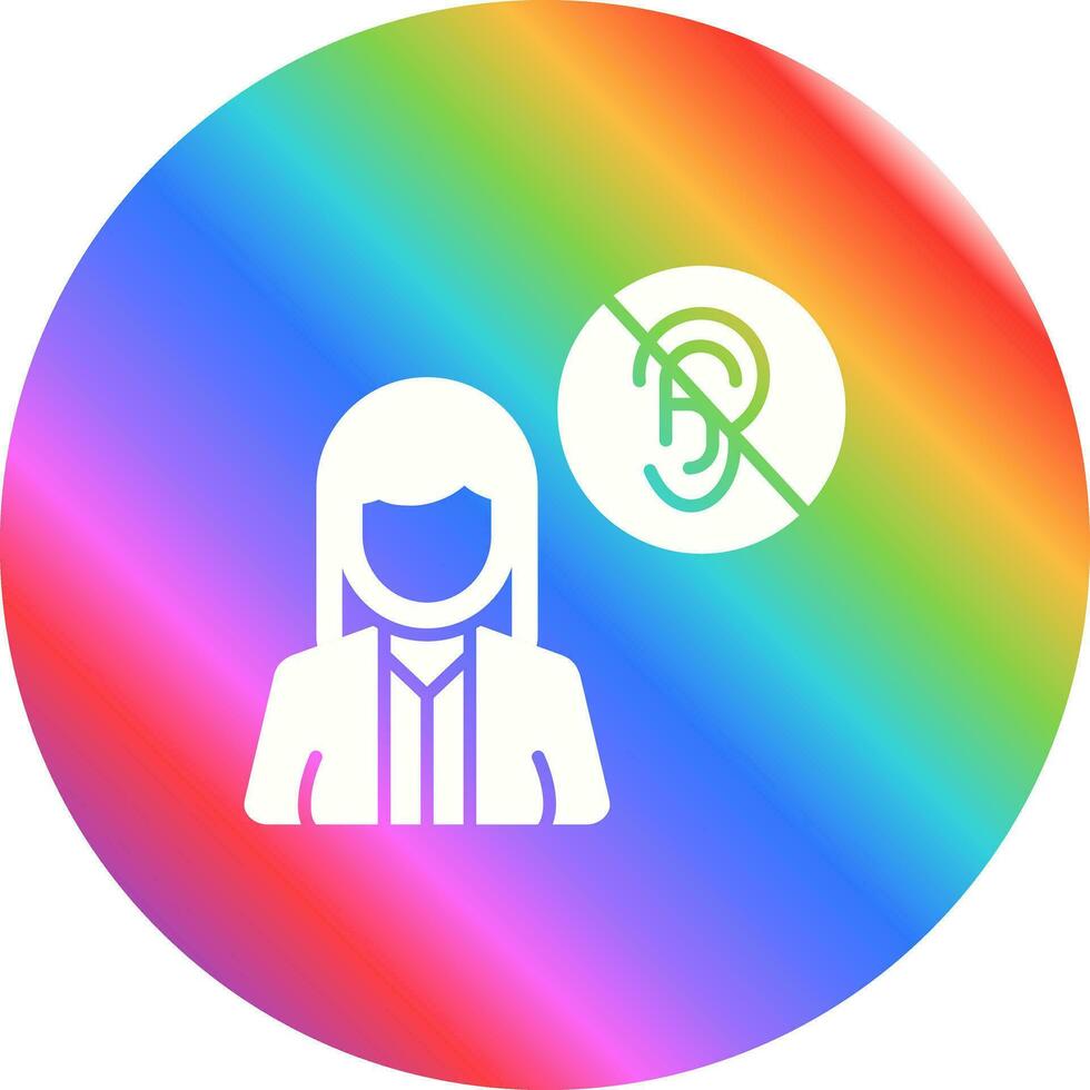 Deaf Vector Icon
