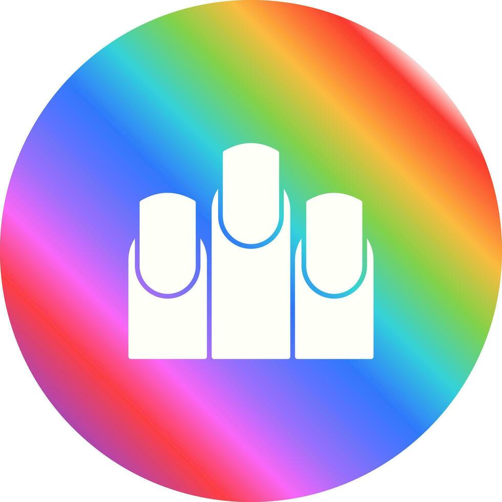 icono de vector de uñas