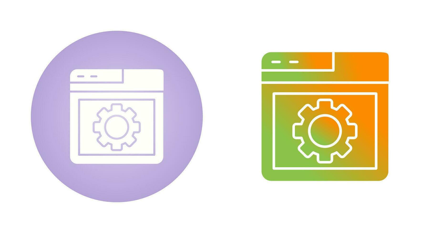 Browser Setting Vector Icon