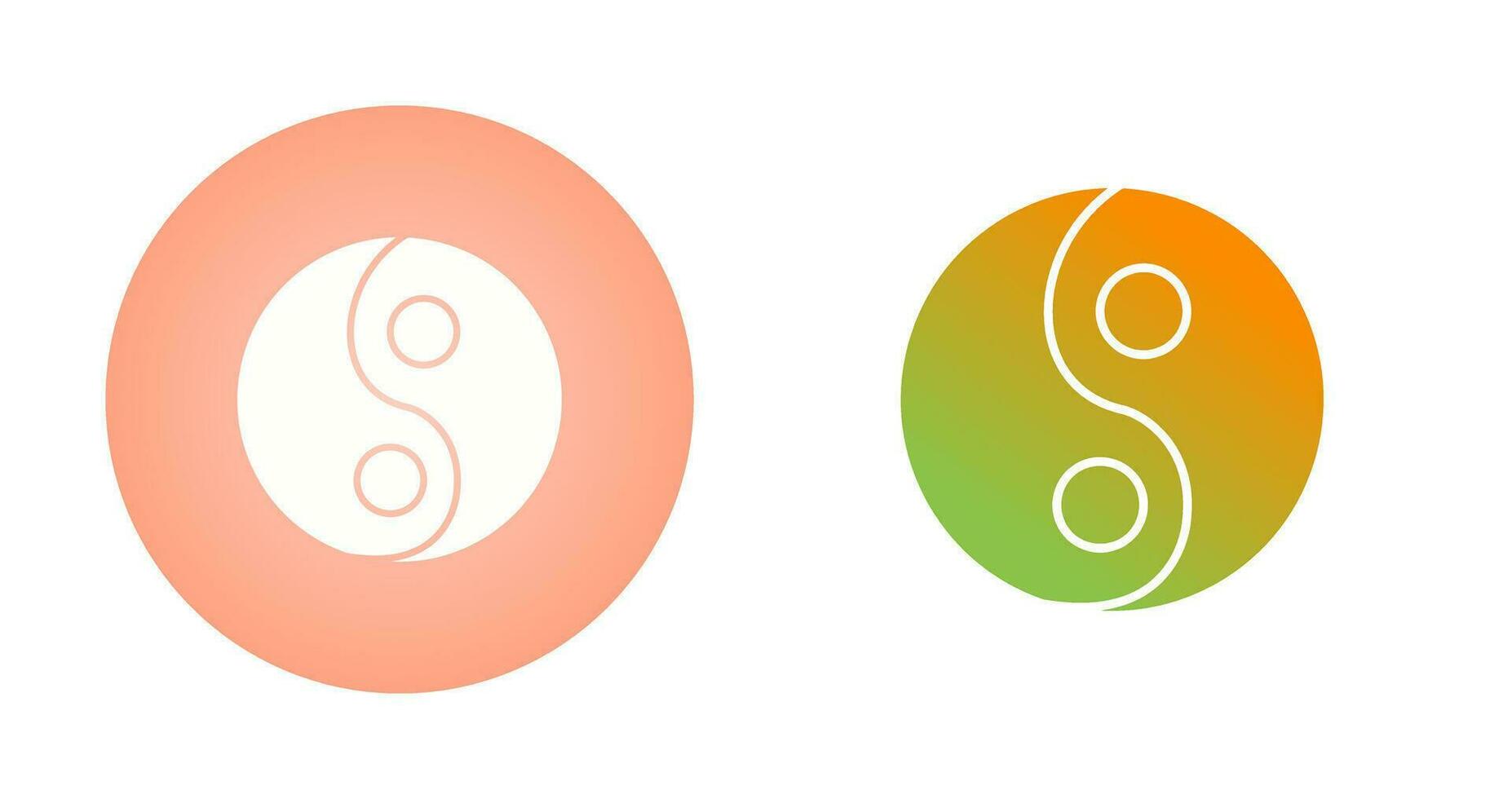 icono de vector de yin yang