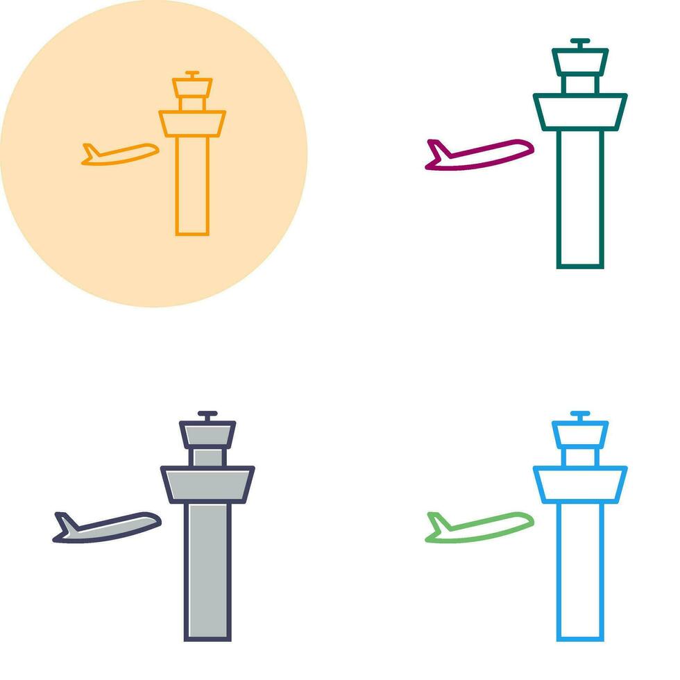 Air Control Tower Vector Icon