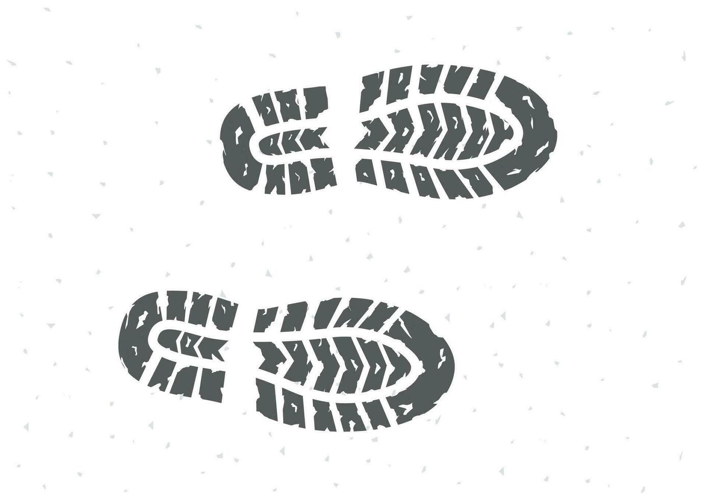 Shoes footstep black silhouette vector