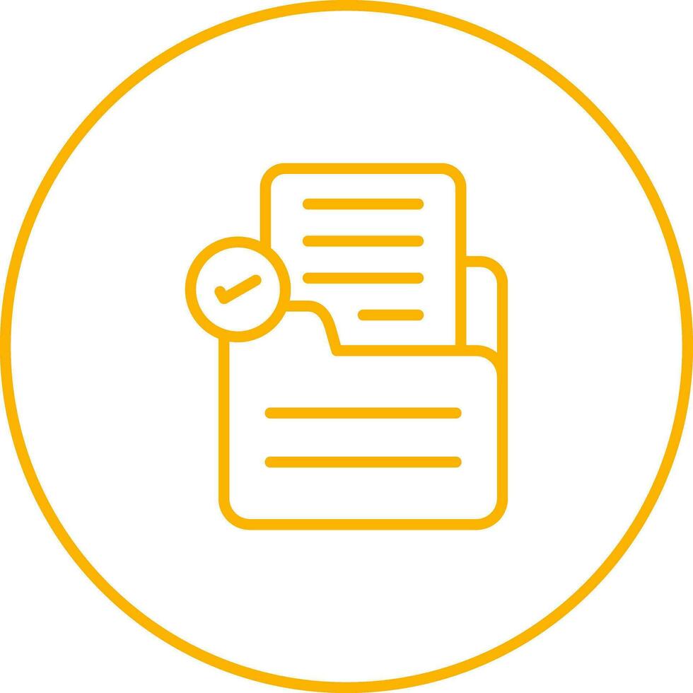 Document Check Vector Icon