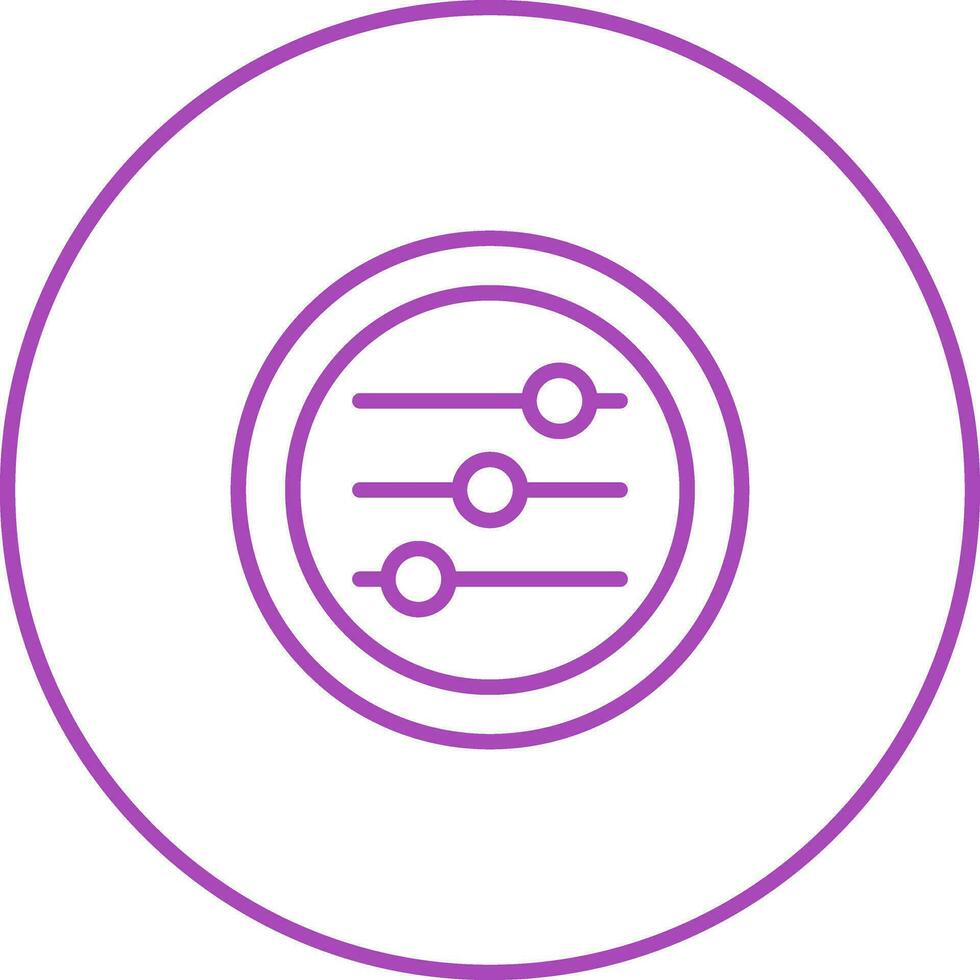 Settings Sliders Vector Icon