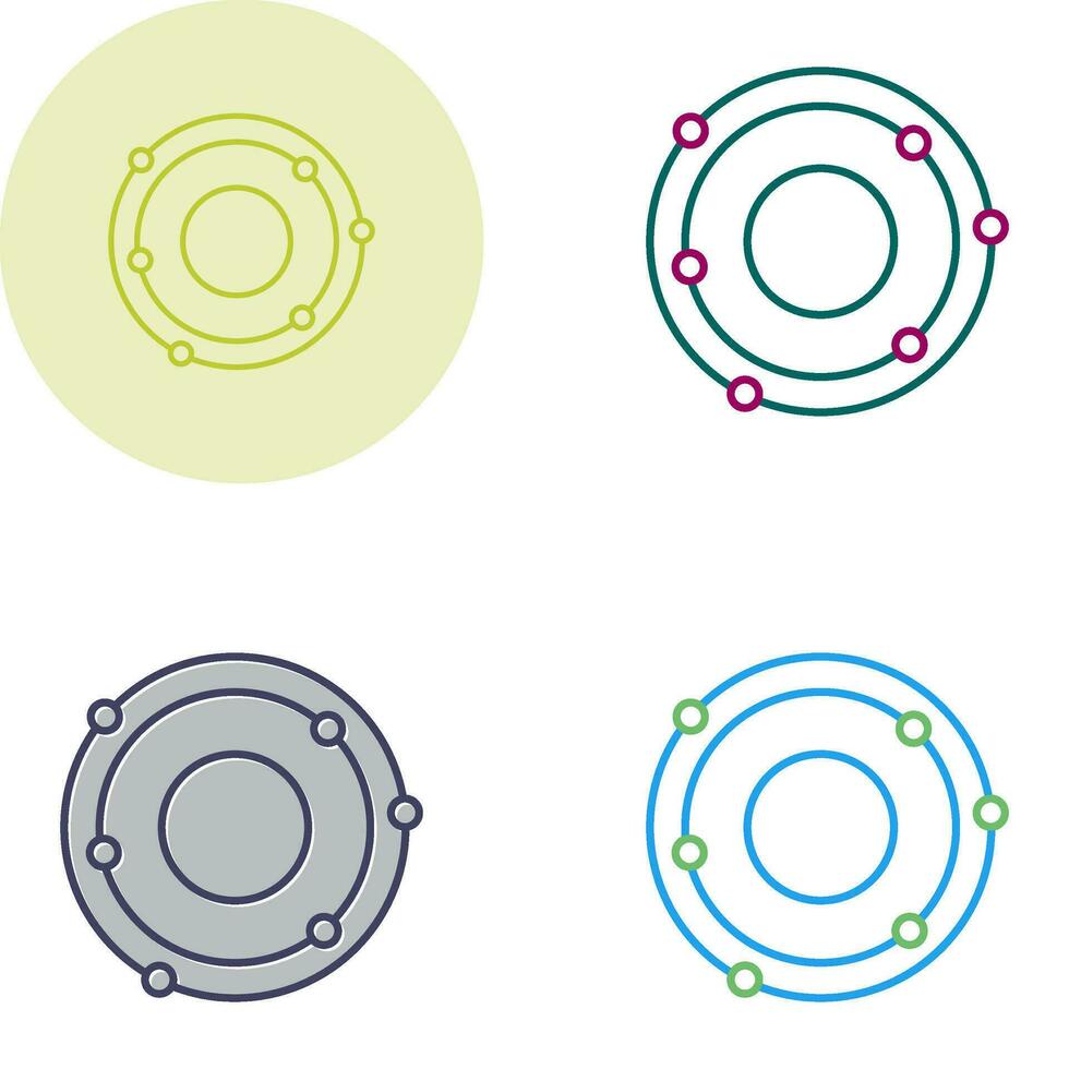 Atomic Structure Vector Icon
