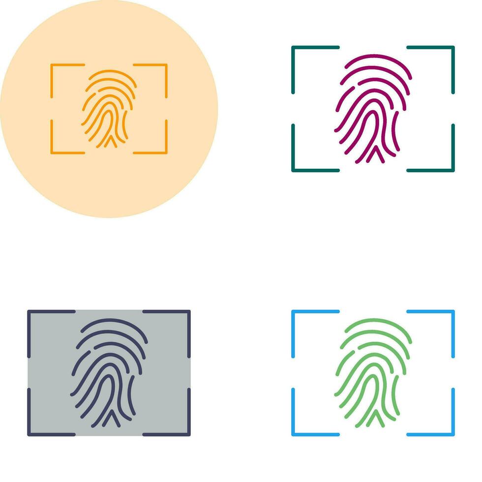 Fingerprint Vector Icon