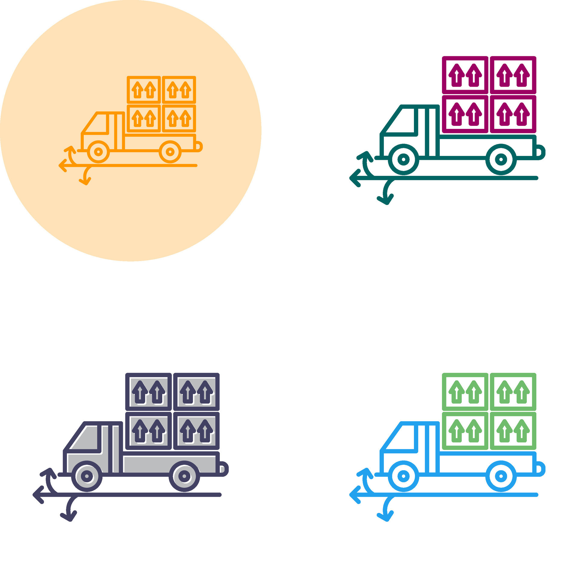 Multiple Delivery Points Vector Icon 27015625 Vector Art at Vecteezy