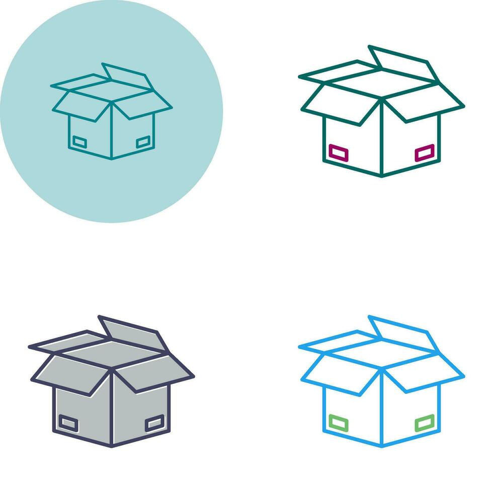 Open Box Vector Icon