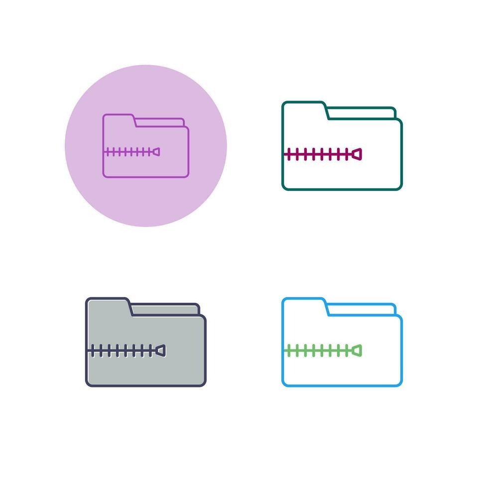 Zip File Vector Icon