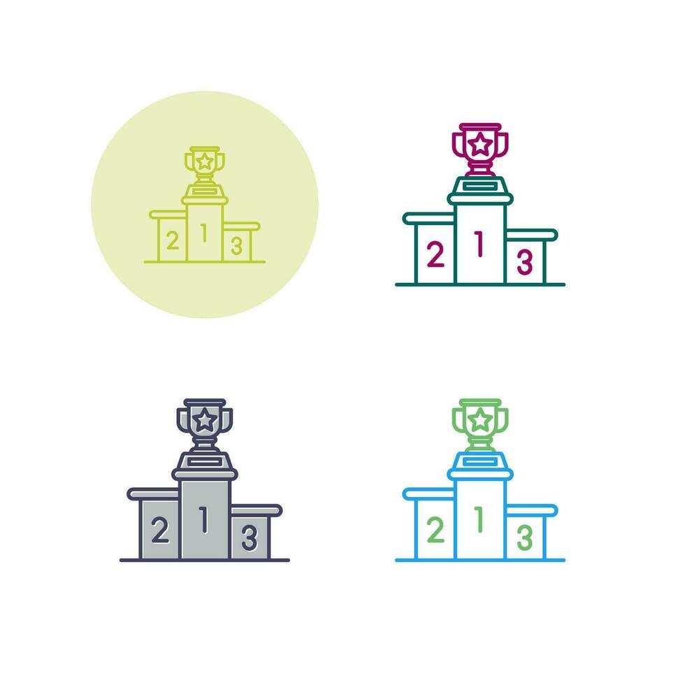 Podium Vector Icon