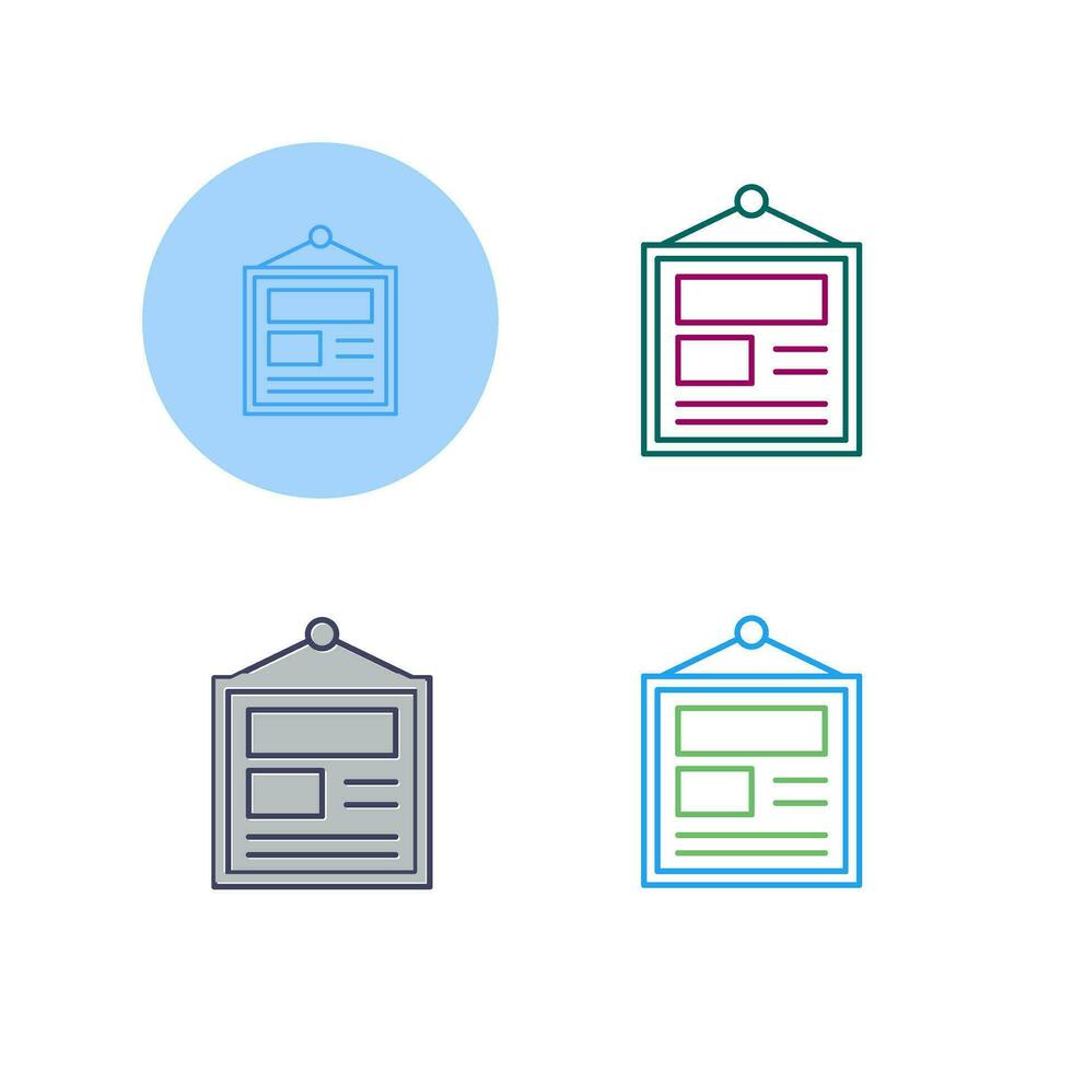 Poster Vector Icon