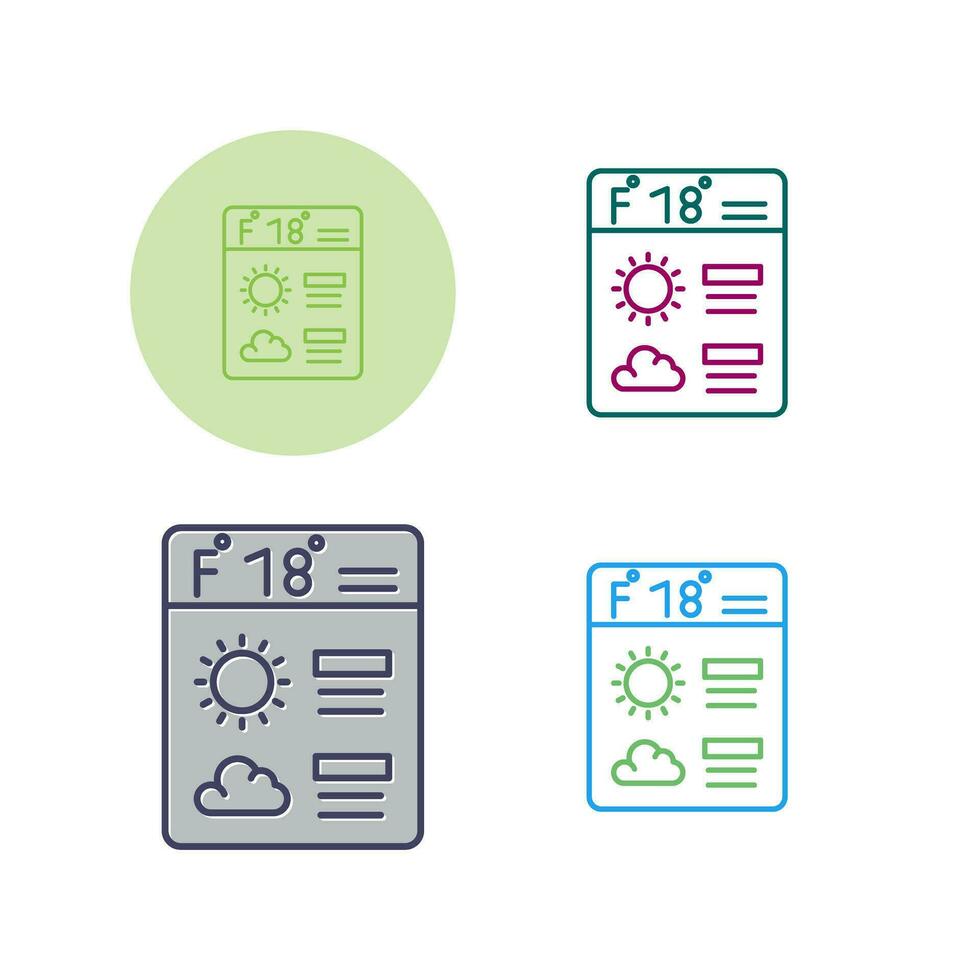 Forecast Vector Icon