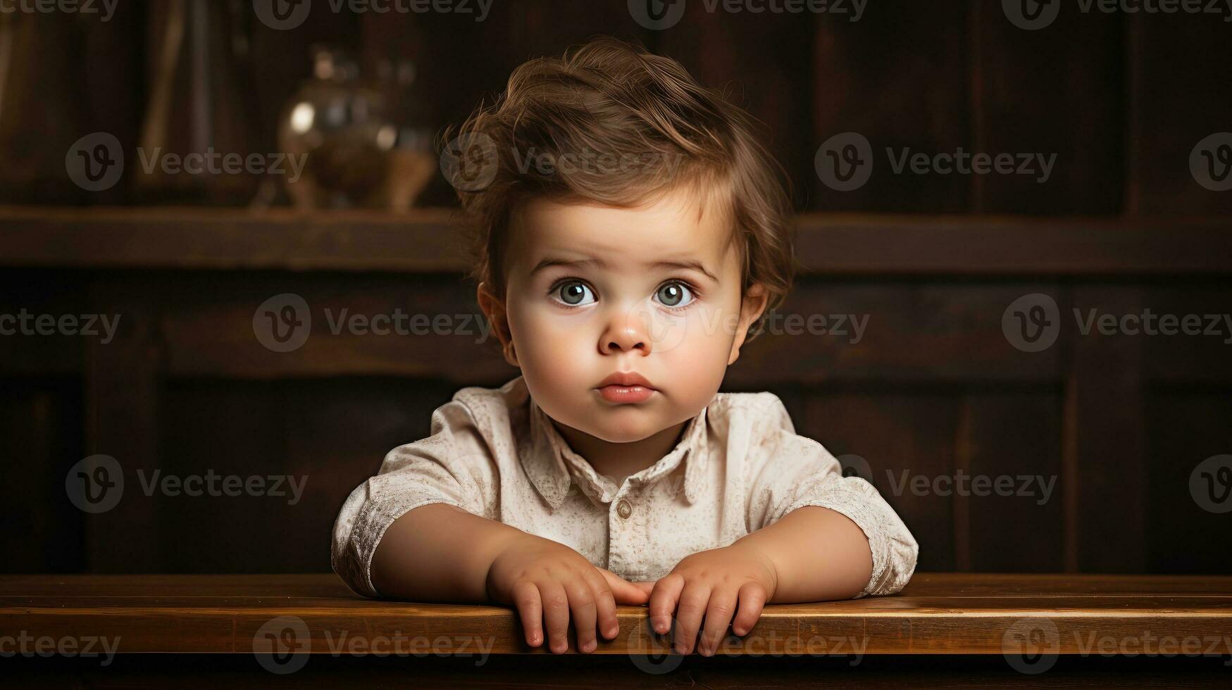 pequeño chico asiático niño asustado y asombrado con para sorpresa, incredulidad rostro. creado con generativo Alabama tecnología. foto