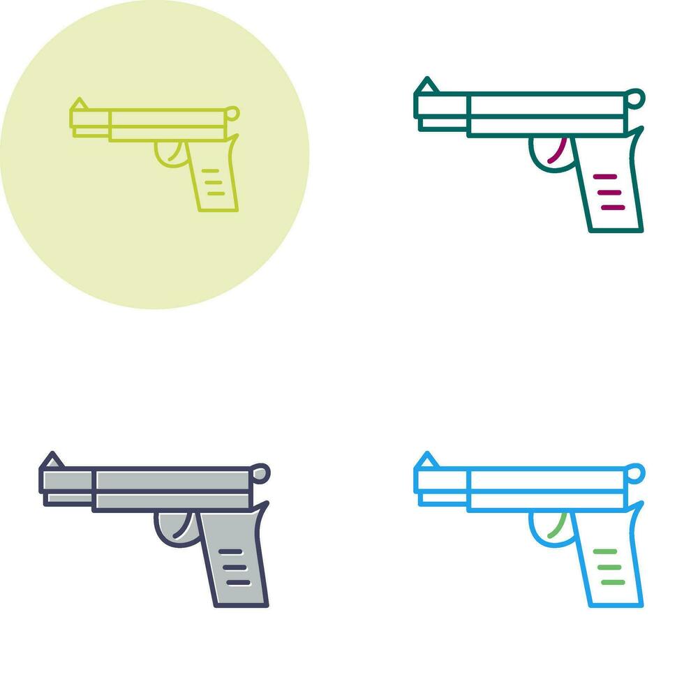 icono de vector de pistola