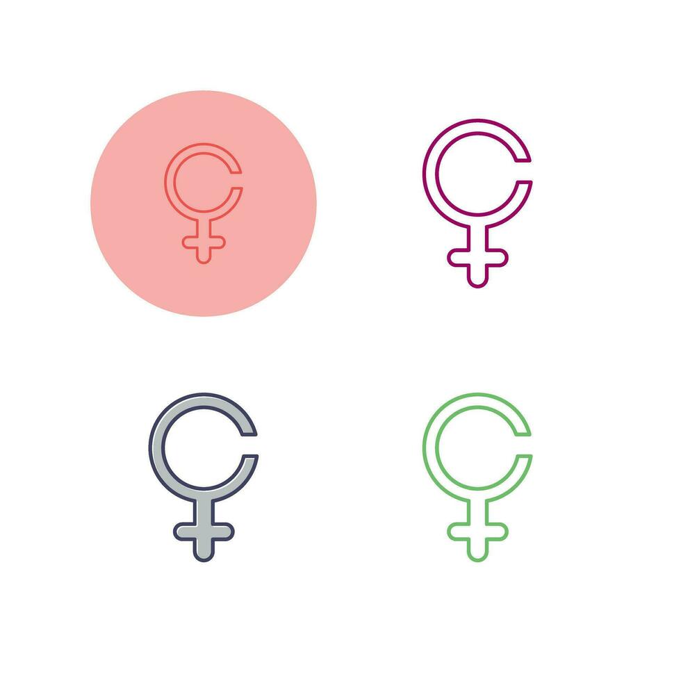 Female Sign Vector Icon