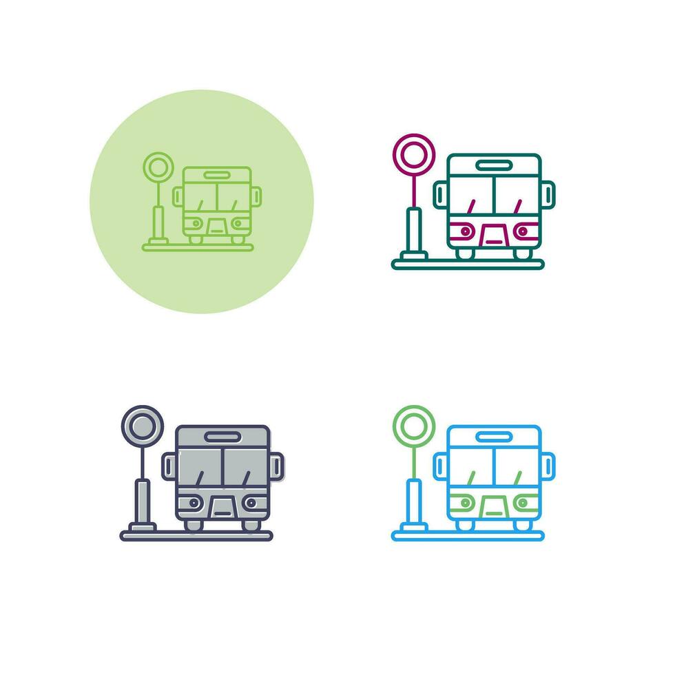 Bus Stop Vector Icon