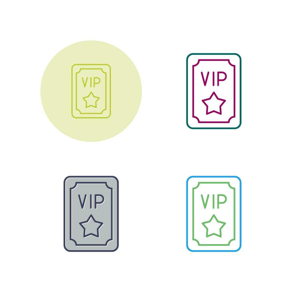 Vip Pass Vector Icon