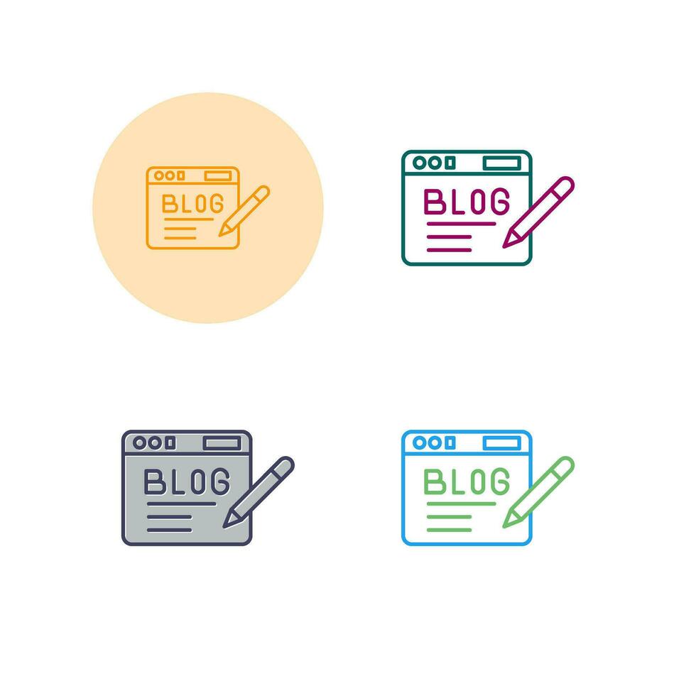 Blog Vector Icon