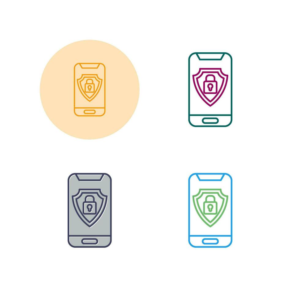 Mobile Security Vector Icon