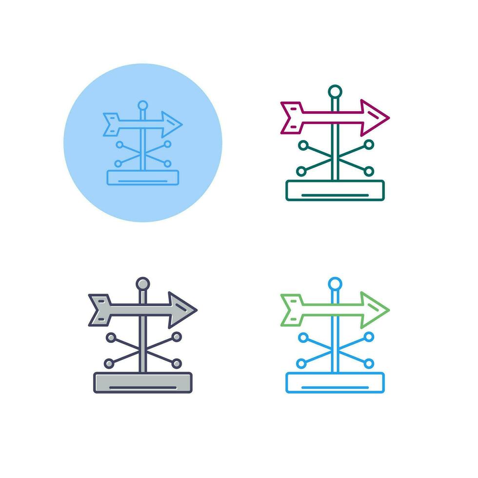 Wind Vane Vector Icon