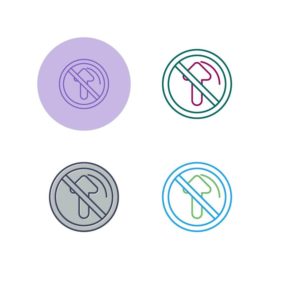 No Passing Vector Icon