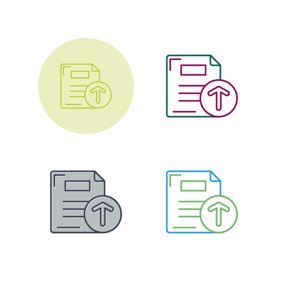 Files Upload Vector Icon