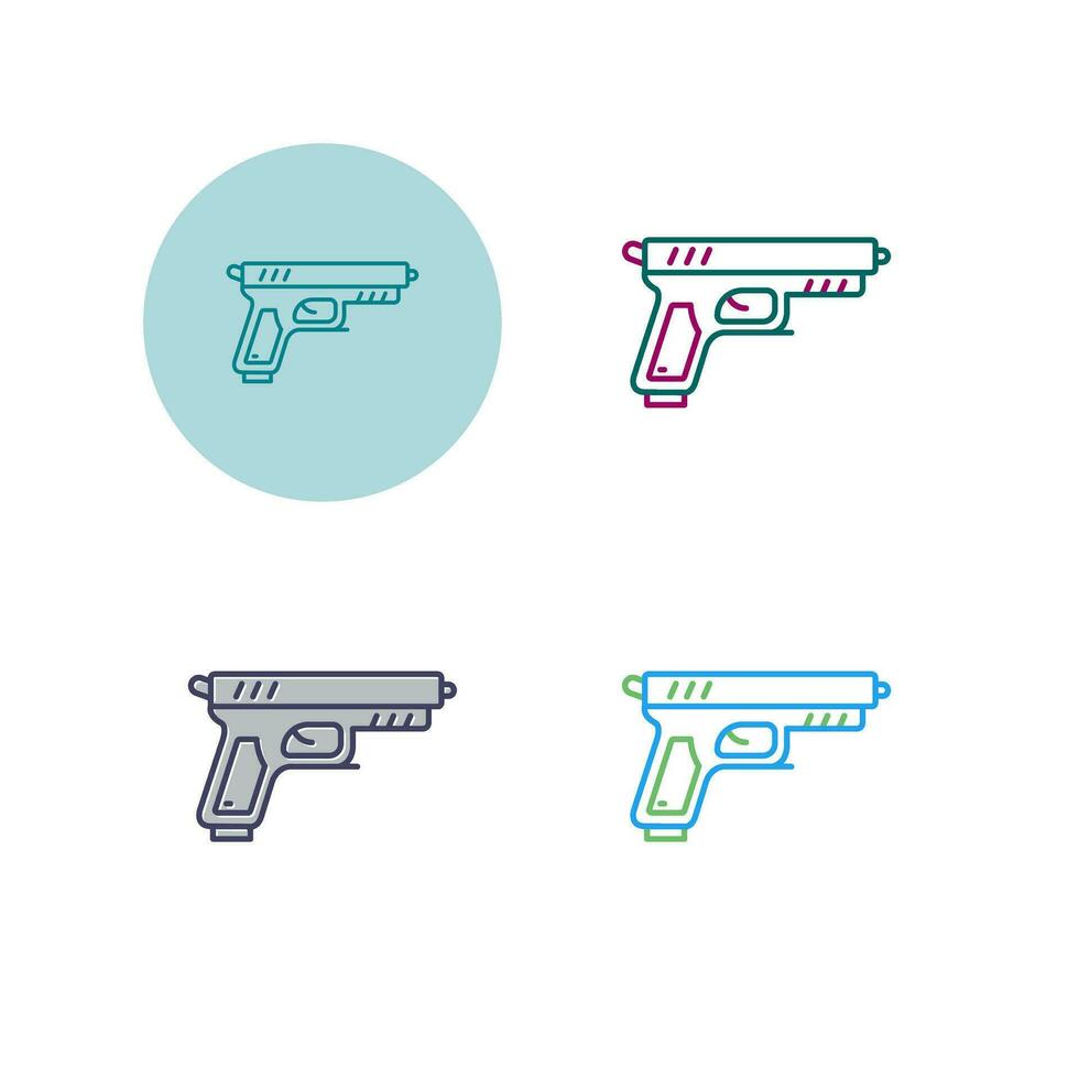 icono de vector de pistola