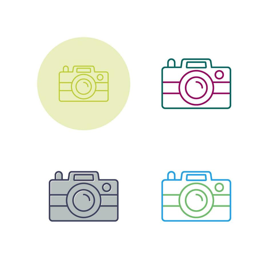 icono de vector de cámara de fotos