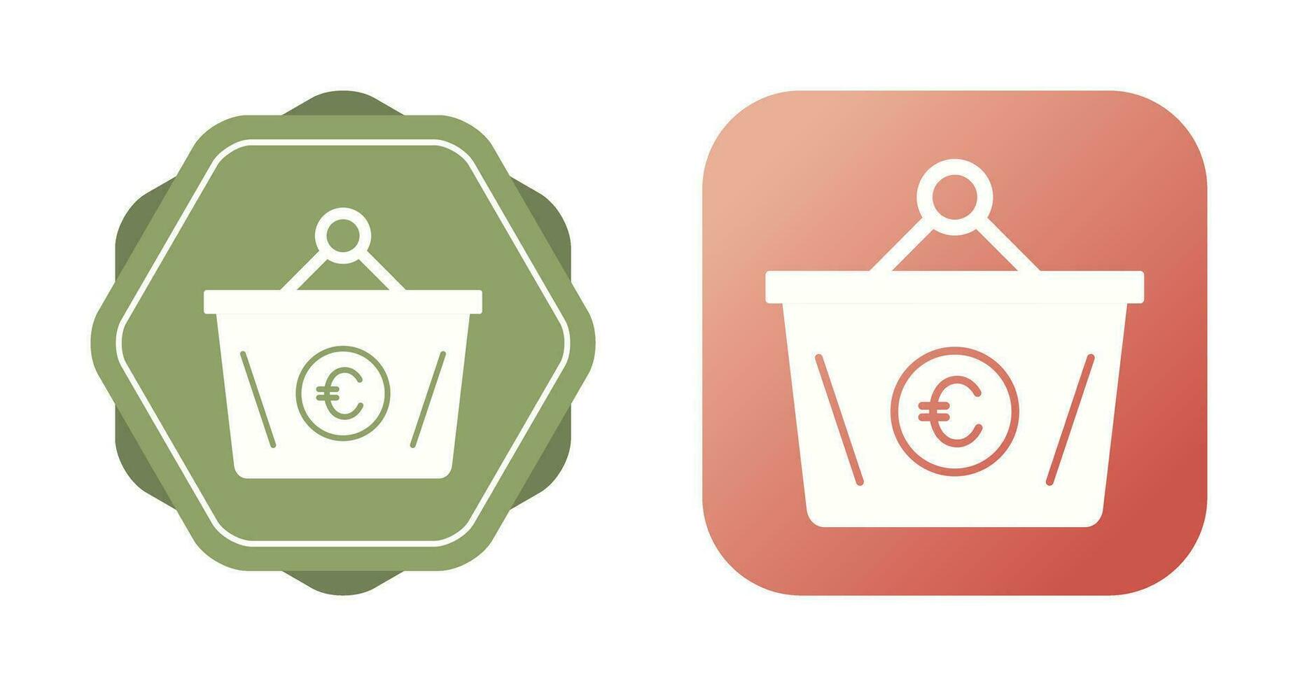 Euro Basket Vector Icon