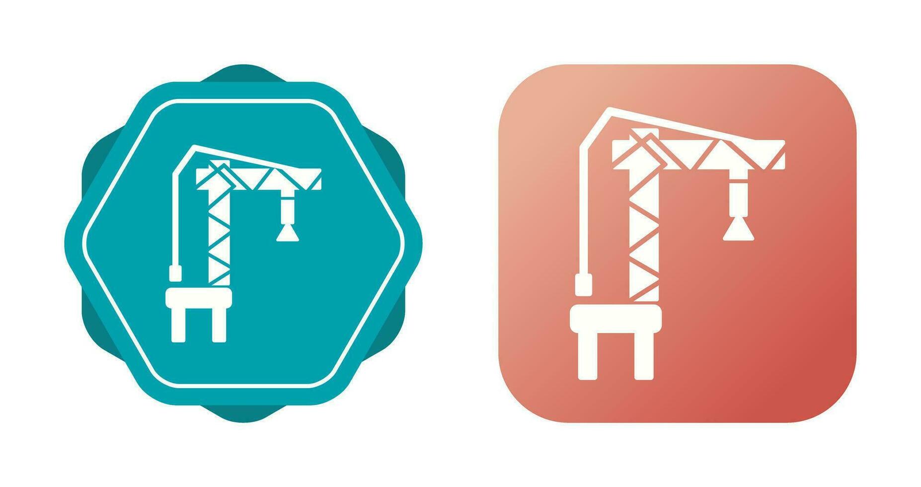 Harbor Crane Vector Icon