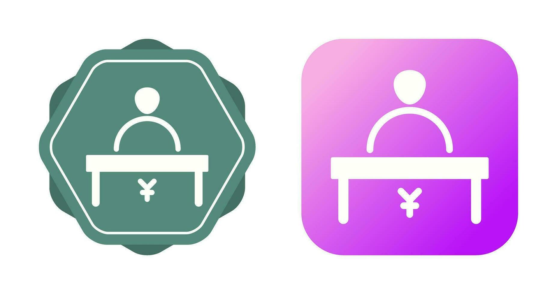 Cashier Vector Icon