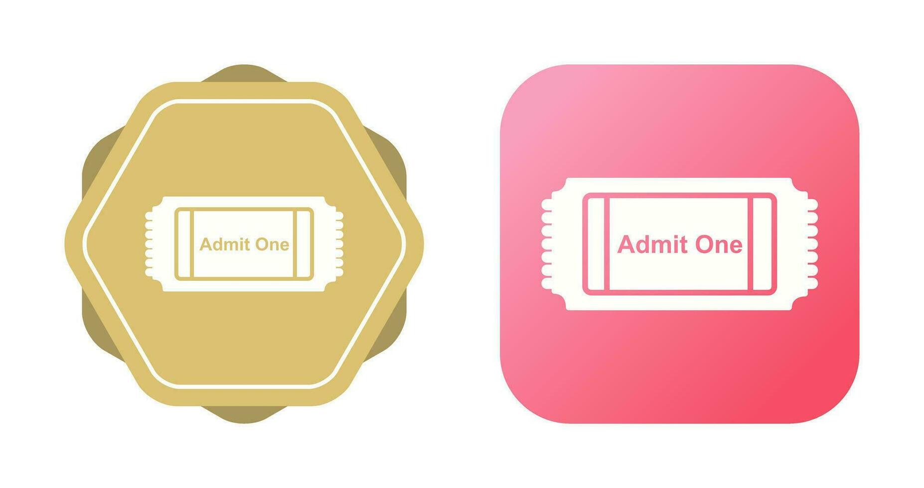 Movie Ticket Vector Icon