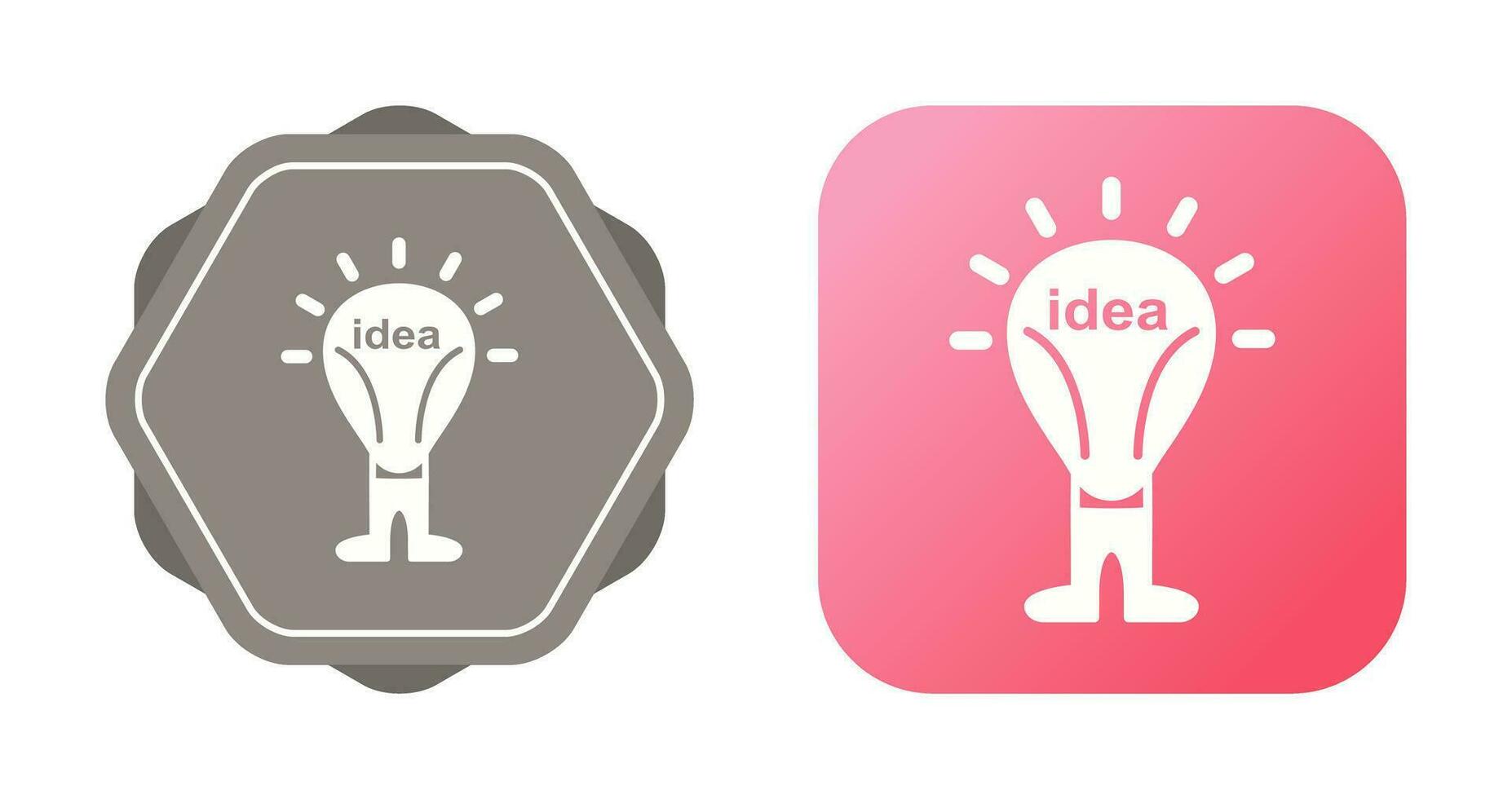 icono de vector de idea brillante