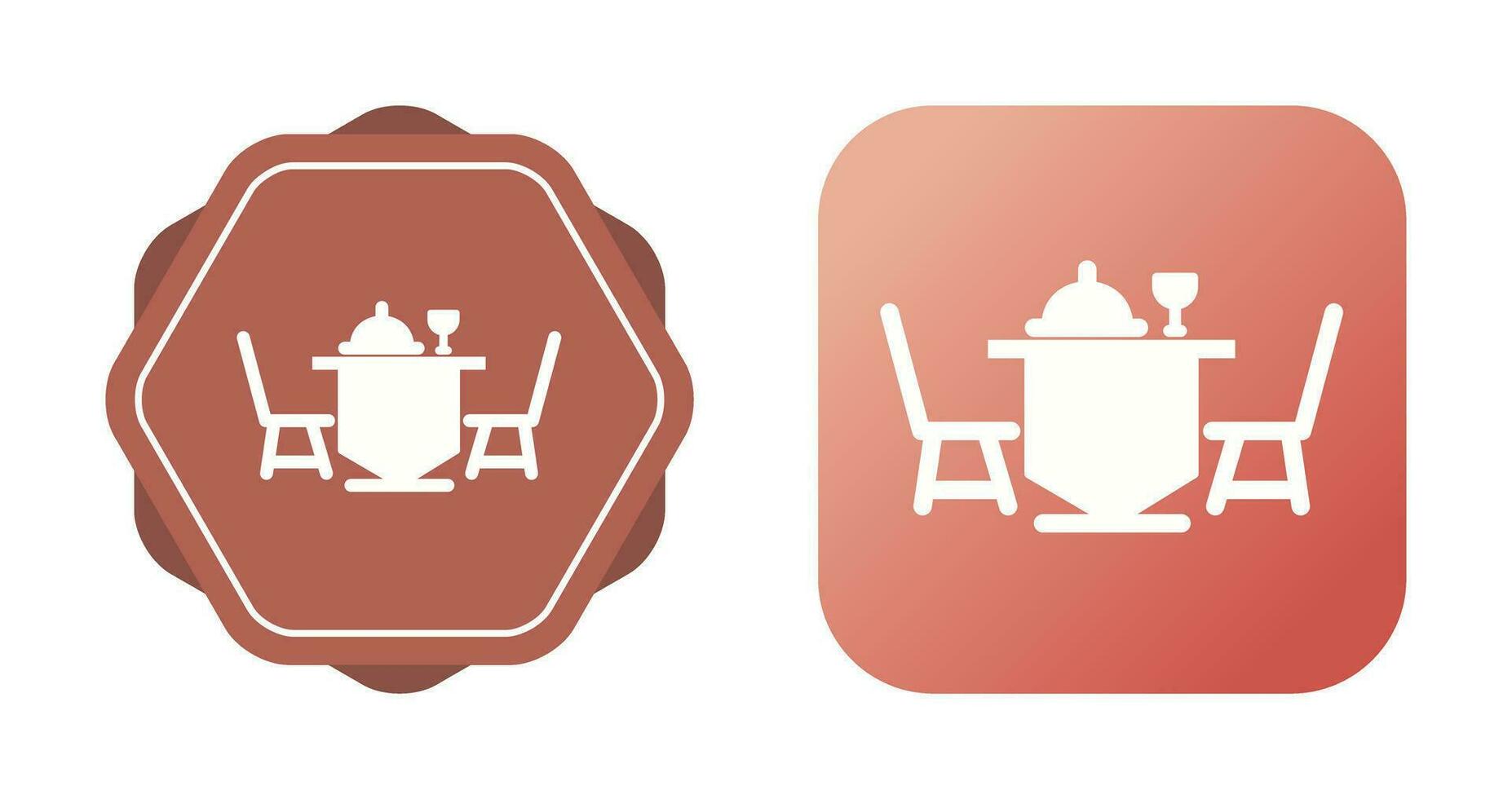 Dinner Table Vector Icon