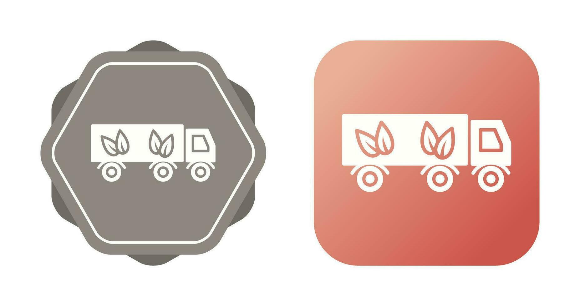 Eco friendly Truck Vector Icon