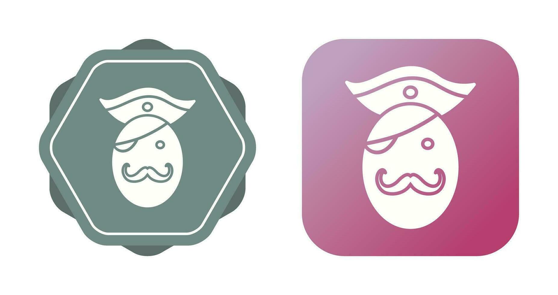 Pirate in Hat Vector Icon