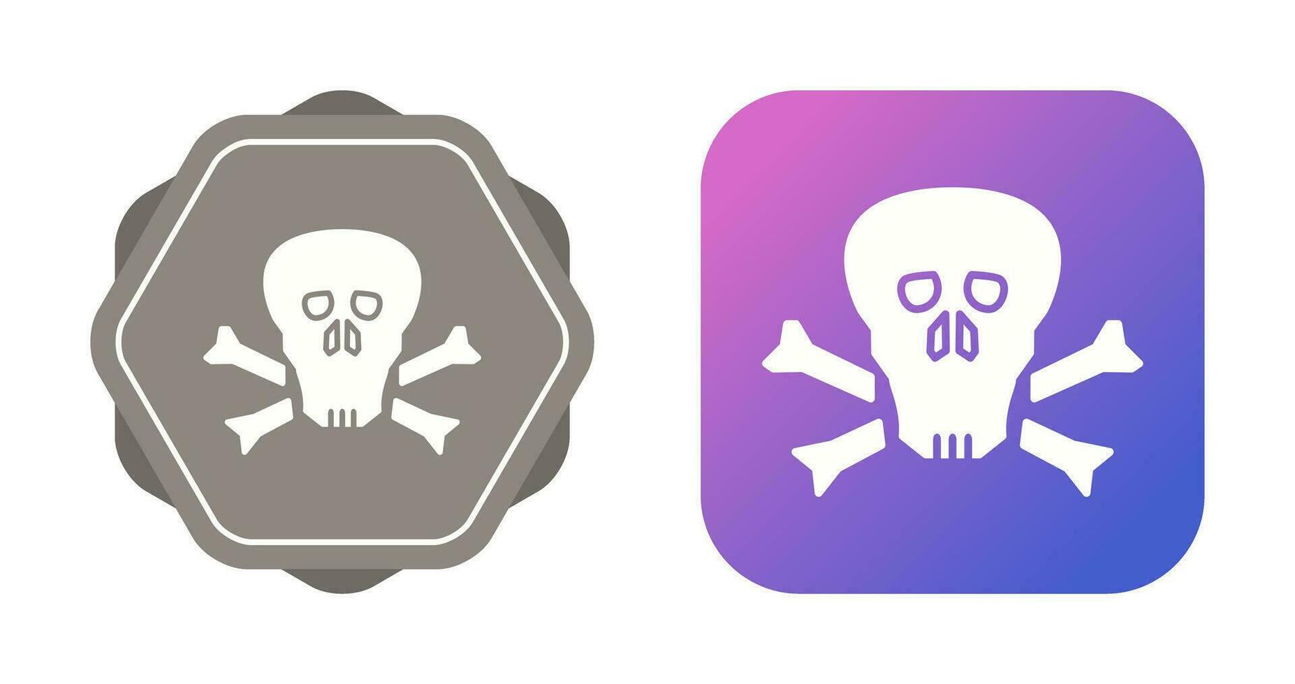 icono de vector de calavera pirata