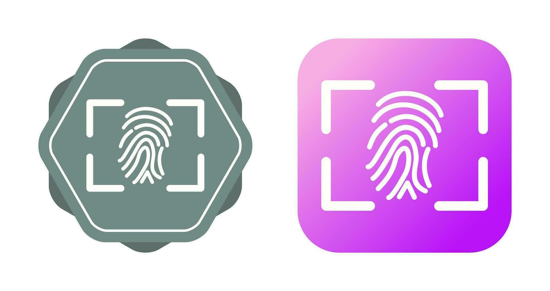 Fingerprint Vector Icon