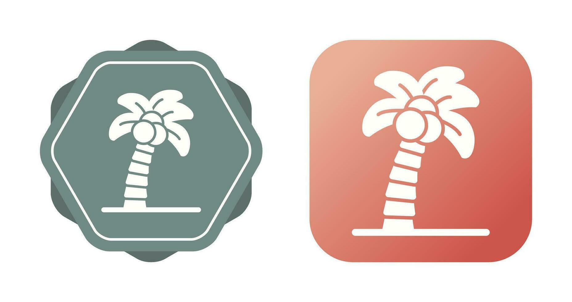 icono de vector de árbol de Palma