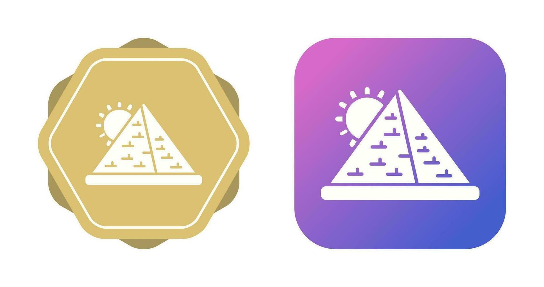 Pyramid Vector Icon