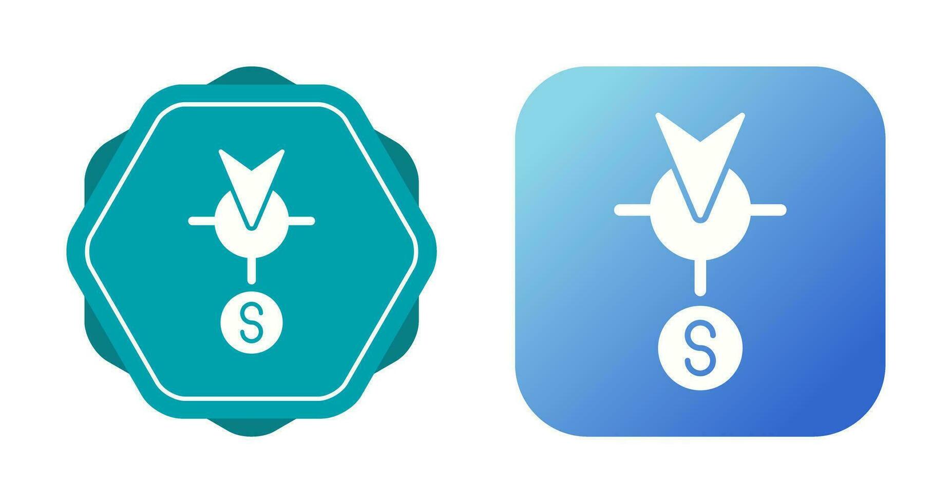 South Vector Icon