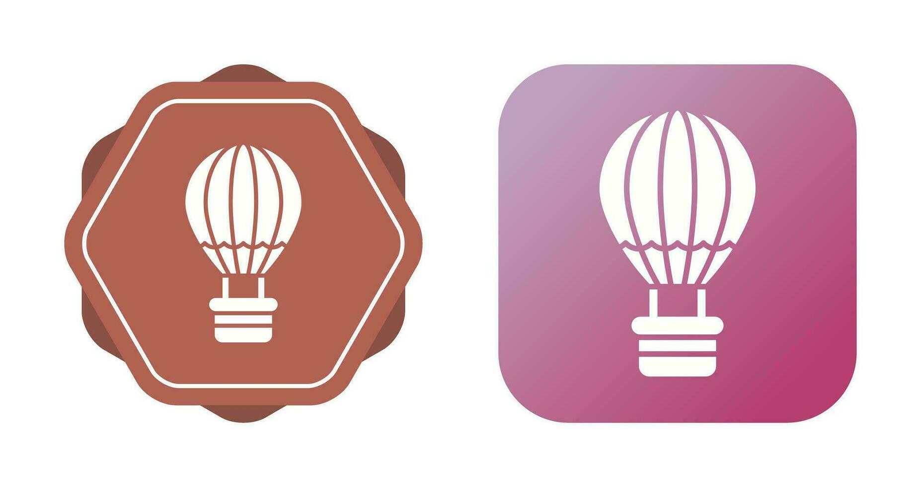 Hot Air Balloon Vector Icon