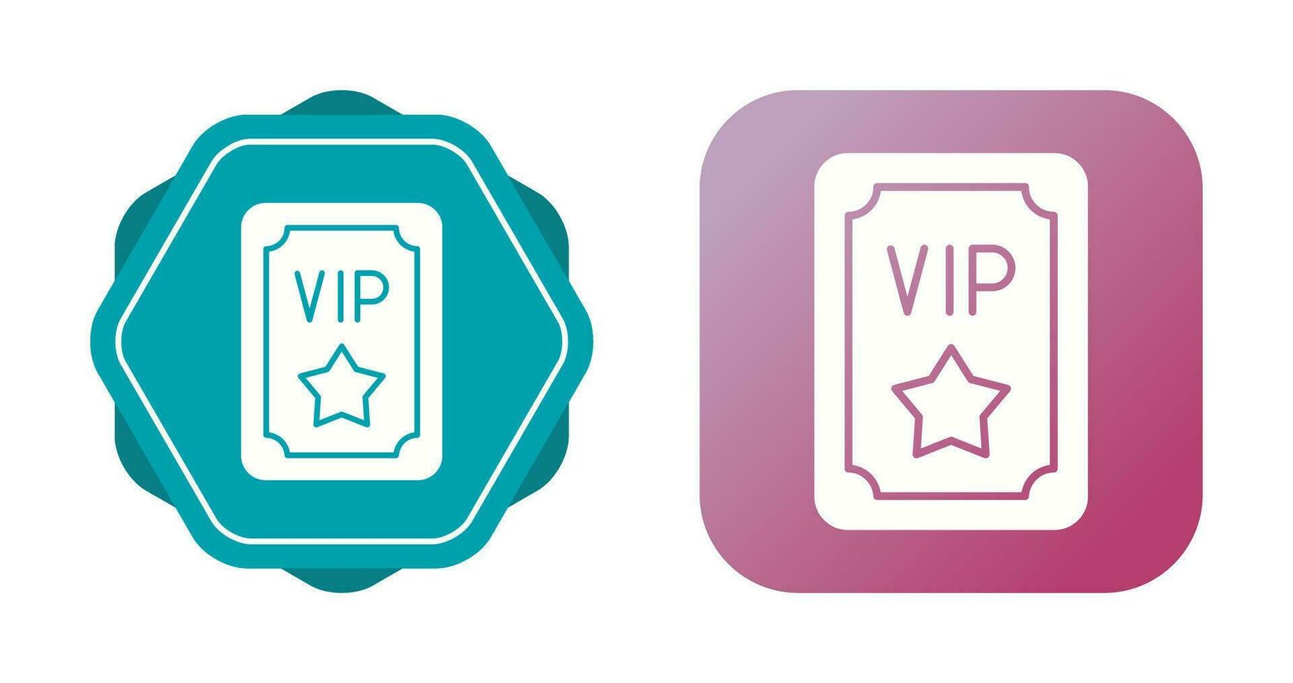 Vip Pass Vector Icon