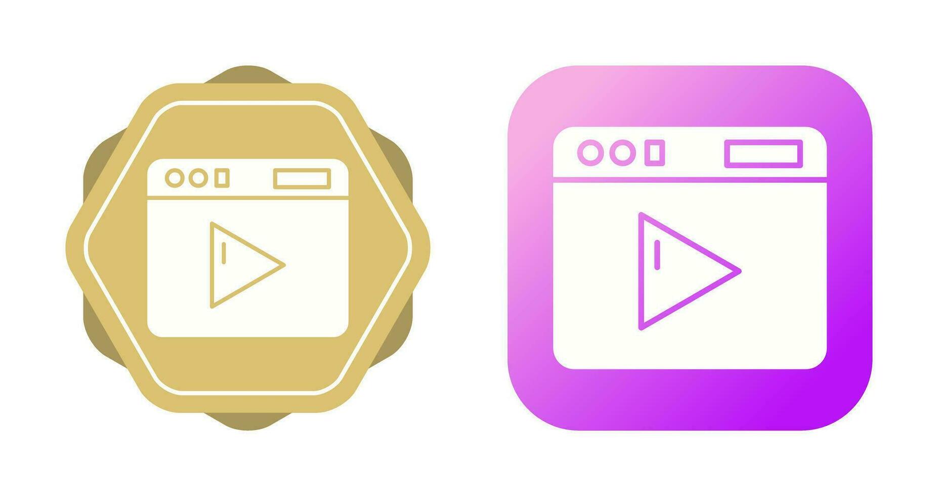 icono de vector de vídeo