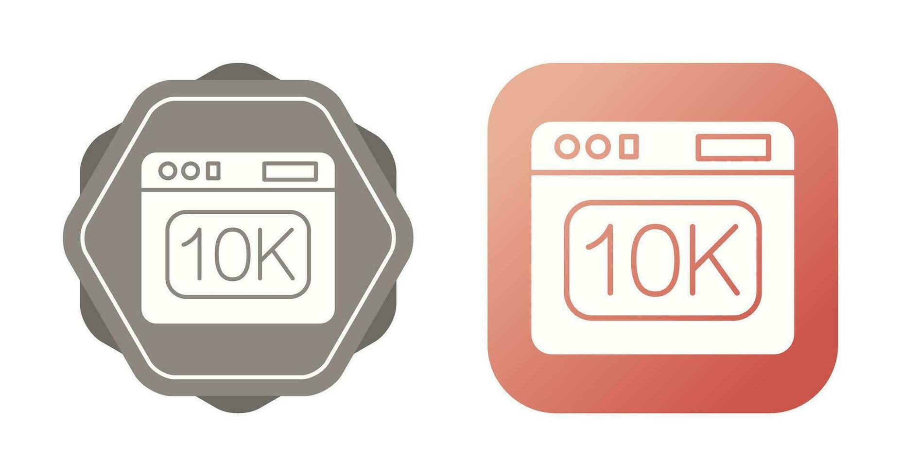 icono de vector de 10k