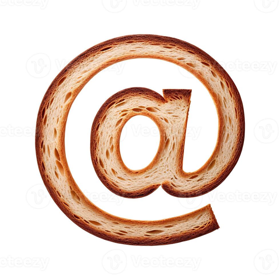 Bread typography text design at sign, photo