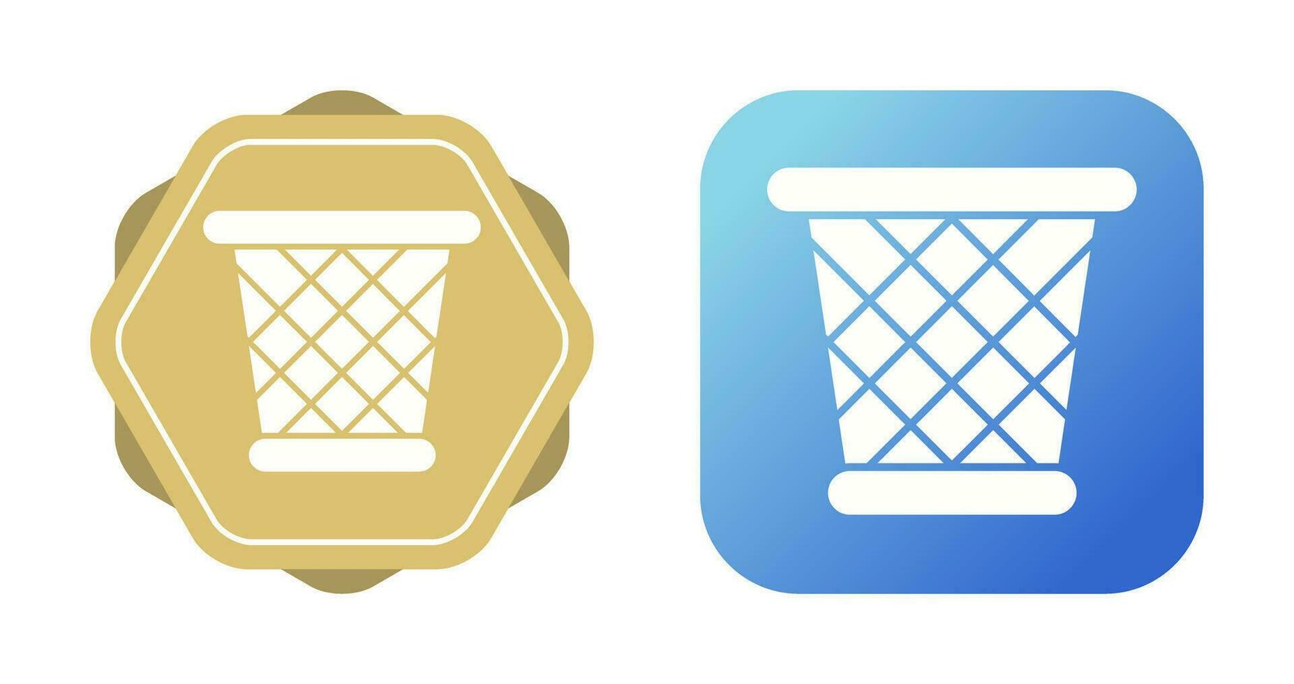 Paper Bin Vector Icon