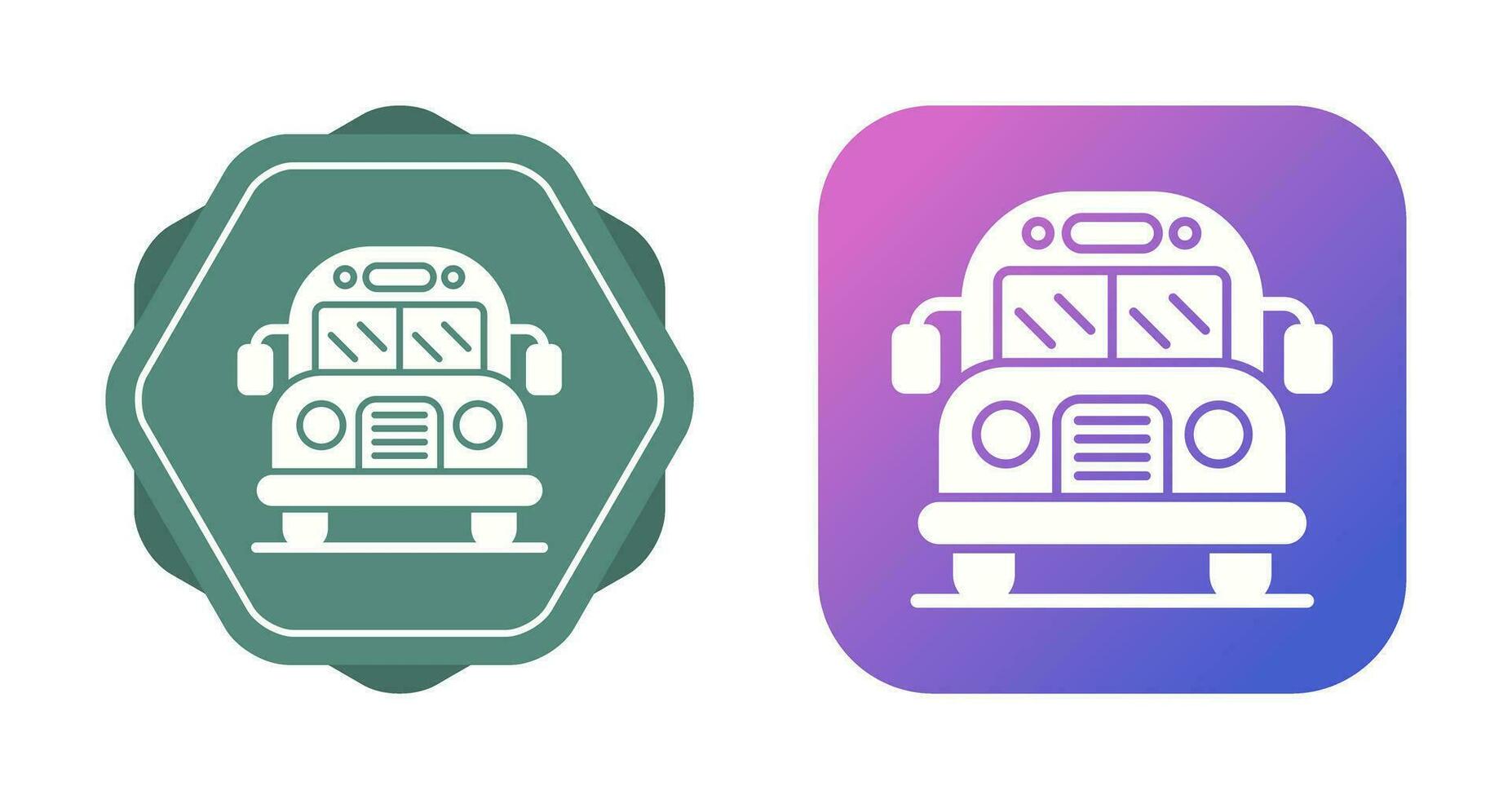 icono de vector de autobús escolar